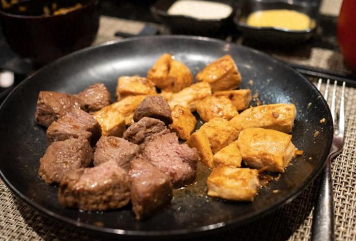 專業鐵板燒料理過程